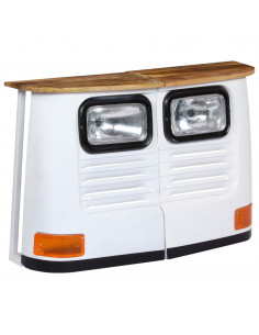 Credenza Camion in Legno Massello di Mango Bianco