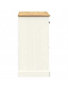 Credenza Cassetti VIGO 113x40x75 cm Legno Massello Pino Bianco