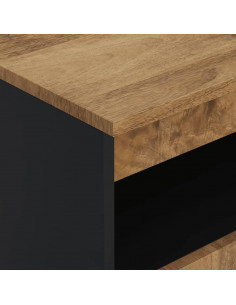 Credenza con 2 Ante 60x33x75 cm in Legno Massello di Mango