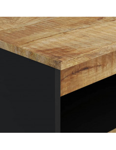 Credenza con 2 Ante 60x33x75 cm in Legno Massello di Mango