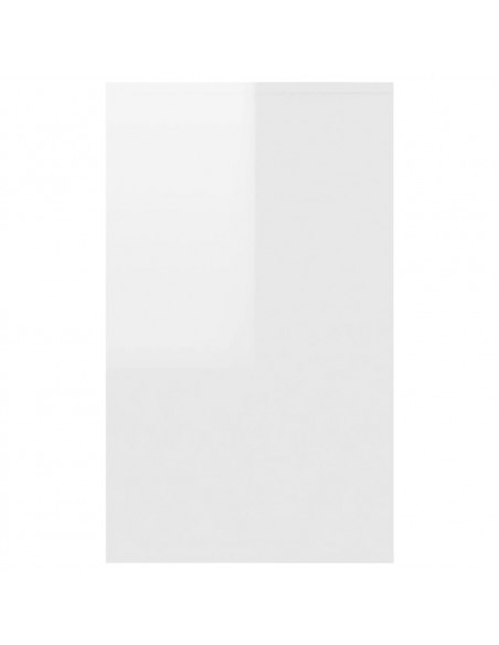 Credenza con 3 Cassetti Bianco Lucido 120x41x75cm in Truciolato