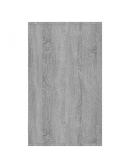 Credenza con 3 Cassetti Grigio Sonoma 120x41x75cm in Truciolato