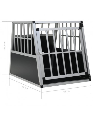 Trasportino per Cani con Porta Singola 65x91x69,5 cm