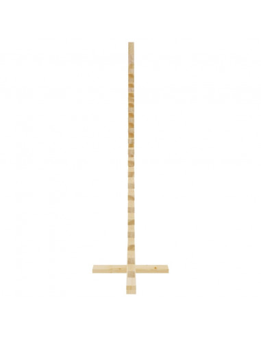 Albero di Natale Decorativo in Legno 120 cm Legno Massello Pino