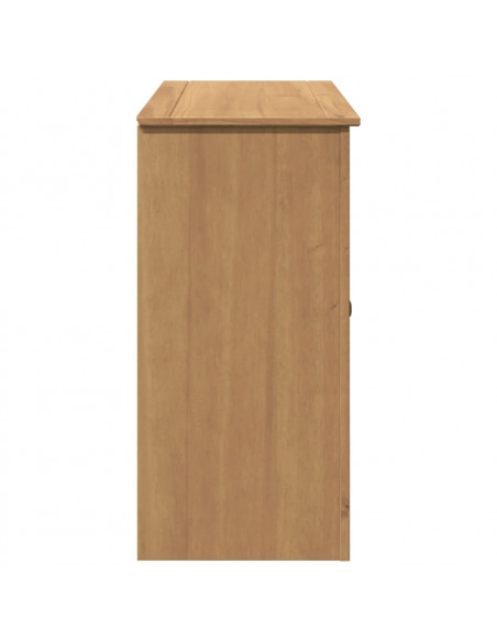 Credenza con Cassetti Panama 112x40x80cm Legno Massello di Pino