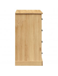 Credenza con Cassetti VIGO 113x40x75 cm Legno Massello di Pino