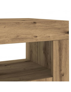 Credenza con Luci LED Artigianale 80x35x75 cm in Truciolato