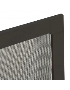Zanzariera per Finestre Antracite 80x120 cm