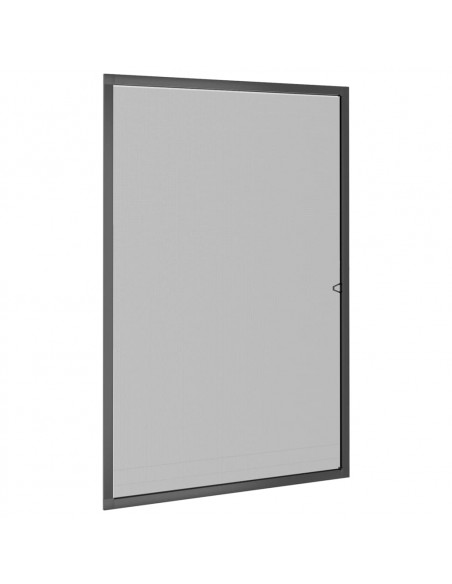 Zanzariera per Finestre Antracite 80x120 cm