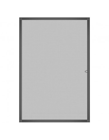 Zanzariera per Finestre Antracite 80x120 cm