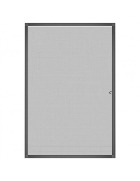 Zanzariera per Finestre Antracite 80x120 cm