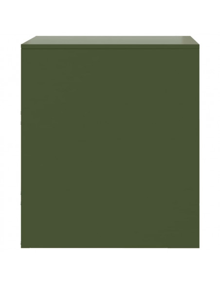 Comodino Verde34,5x39x44 cm in Acciaio