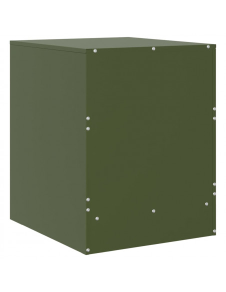 Comodino Verde34,5x39x44 cm in Acciaio