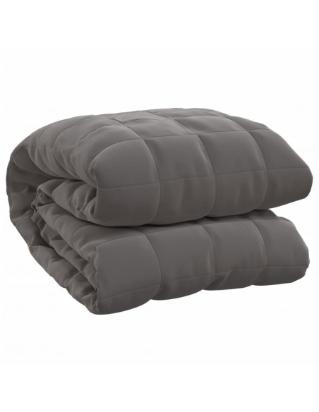 Coperta Ponderata Grigia 155x220 cm 11 kg Tessuto