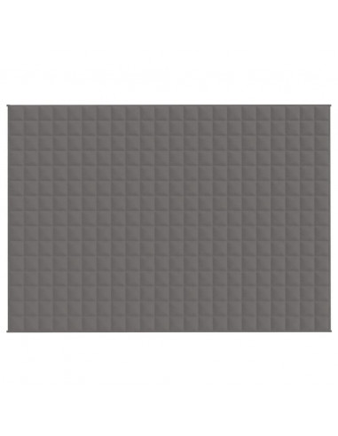 Coperta Ponderata Grigia 155x220 cm 11 kg Tessuto