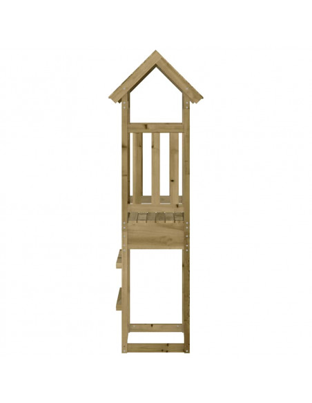Torre da Gioco 52,5x46,5x206,5 cm in Legno di Pino Impregnato