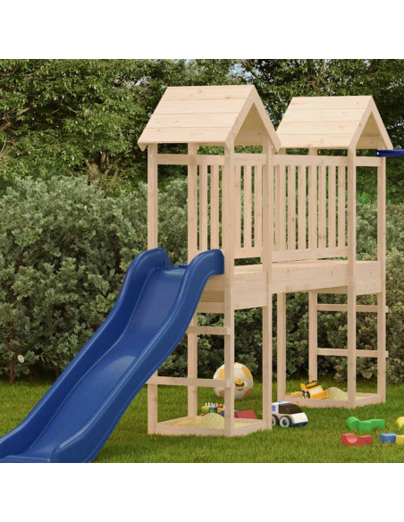 Torre da Gioco 53x46,5x194 cm in Legno Massello di Pino
