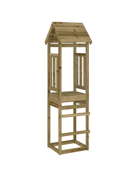 Torre da Gioco 52,5x46,5x206,5 cm in Legno di Pino Impregnato