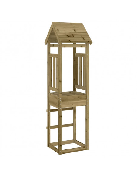 Torre da Gioco 52,5x46,5x206,5 cm in Legno di Pino Impregnato