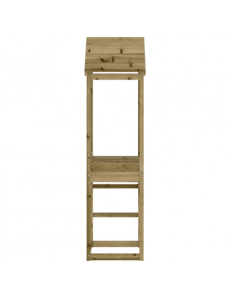 Torre da Gioco 52,5x46,5x206,5 cm in Legno di Pino Impregnato