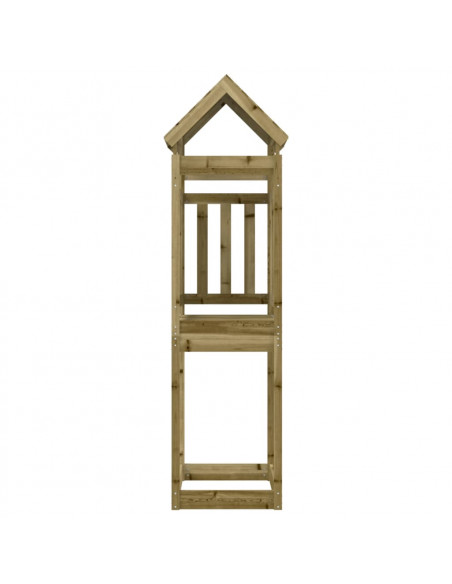 Torre da Gioco 52,5x110,5x214 cm in Legno di Pino Impregnato