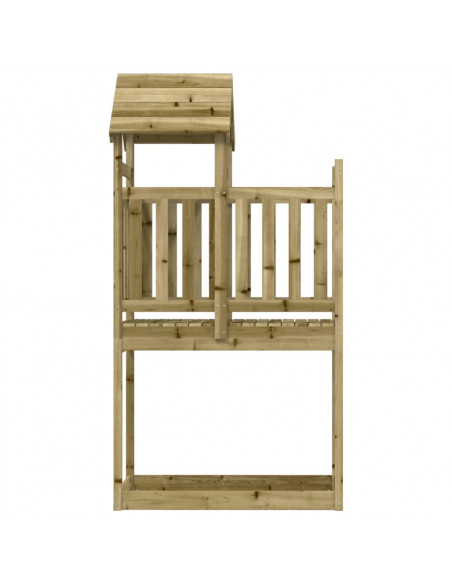 Torre da Gioco 52,5x110,5x214 cm in Legno di Pino Impregnato