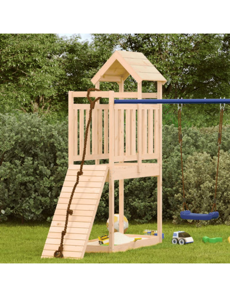 Torre da Gioco 52,5x110,5x214 cm in Legno Massello di Pino