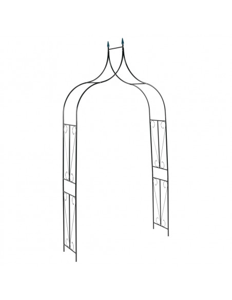 Arco da Giardino Verde Scuro 120x38x258 cm in Ferro