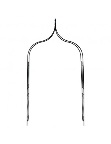 Arco da Giardino Verde Scuro 120x38x258 cm in Ferro