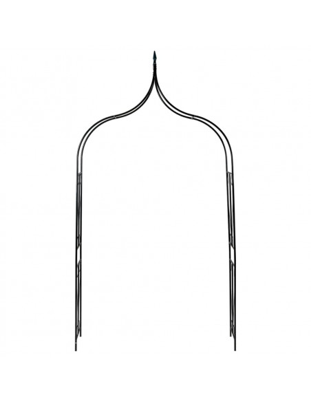 Arco da Giardino Verde Scuro 120x38x258 cm in Ferro