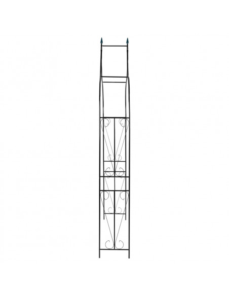 Arco da Giardino Verde Scuro 120x38x258 cm in Ferro