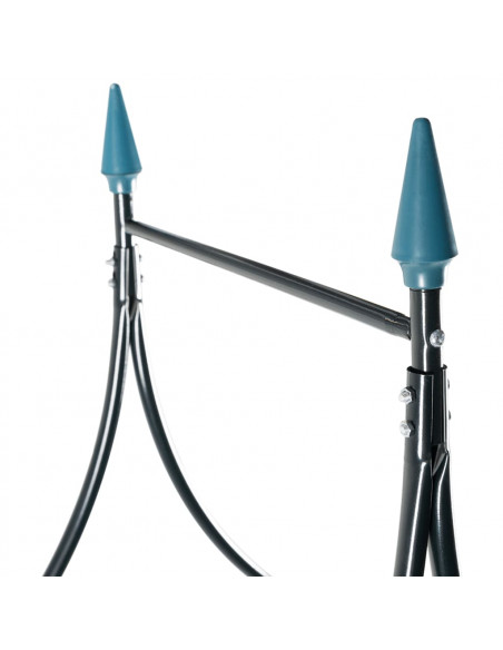 Arco da Giardino Verde Scuro 120x38x258 cm in Ferro