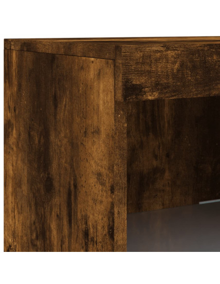 Credenza con Luci LED Rovere Fumo 41x37x100 cm