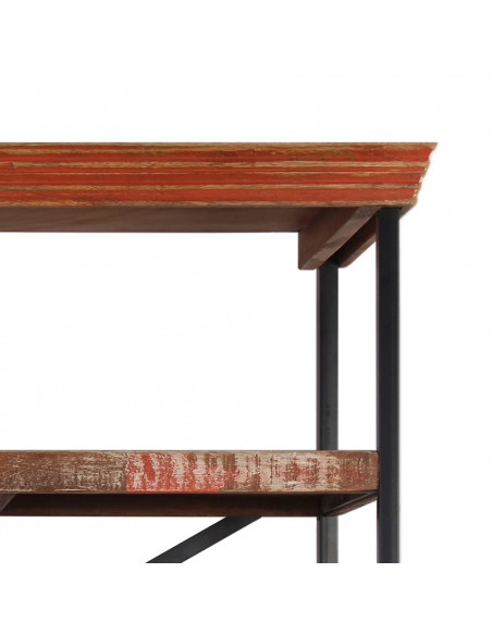 Credenza con Ripiani in Legno Massello di Recupero 120x35x200cm
