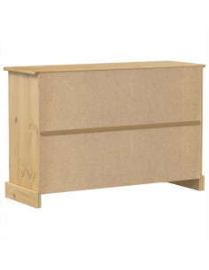 Credenza Corona 115x40x76 cm in Legno Massello di Pino