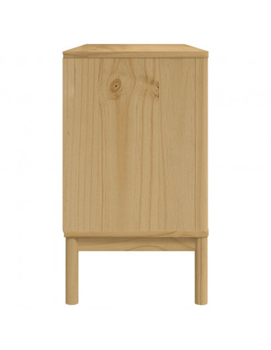 Credenza FLORO Marrone Cera 114x43x74 cm in Legno di Pino