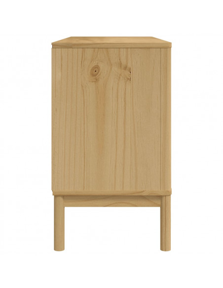 Credenza FLORO Marrone Cera 114x43x74 cm in Legno di Pino