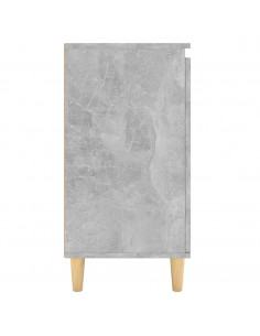 Credenza Gambe Massello Grigio Cemento 60x35x70cm Multistrato
