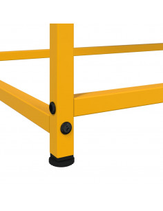 Credenza Giallo Senape 100,5x39x107cm Acciaio Laminato Freddo