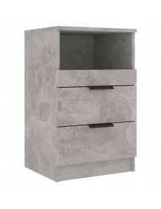 Comodino Grigio Cemento in Legno Multistrato 2