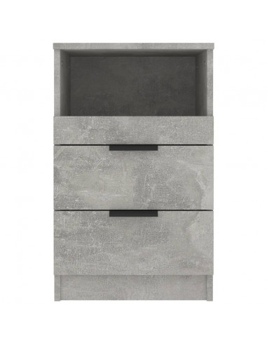 Comodino Grigio Cemento in Legno Multistrato