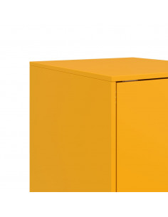 Credenza Giallo Senape 34,5x39x73 cm in Acciaio