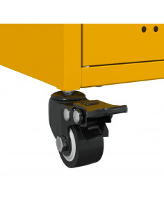 Credenza Giallo Senape 68,5x39x72 cm Acciaio Laminato a Freddo