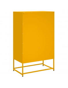 Credenza Giallo Senape 68x39x111,5 Acciaio Laminato Freddo