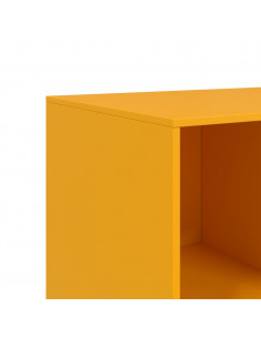 Credenza Giallo Senape 99x39x73 cm in Acciaio