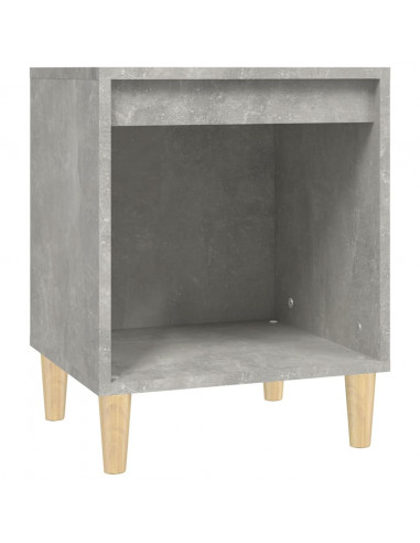 Comodini 2 pz Grigio Cemento 40x35x50 cm