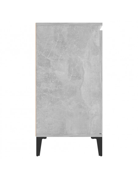 Credenza Grigio Cemento 104x35x70 cm in Legno Multistrato