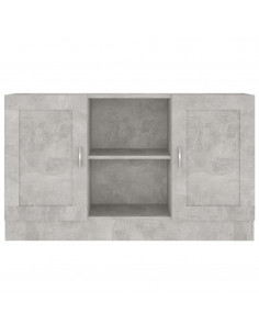 Credenza Grigio Cemento 120x30,5x70 cm in Legno Multistrato