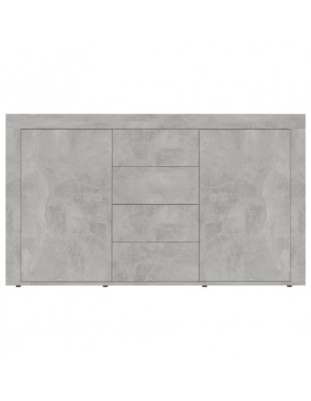 Credenza Grigio Cemento 120x36x69 cm in Legno Multistrato