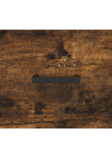 Comodini 2 pz Rovere Fumo 40x35x47,5 cm in Legno Multistrato